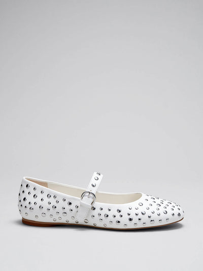 & Other Stories Studded leather ballet flats at Collagerie