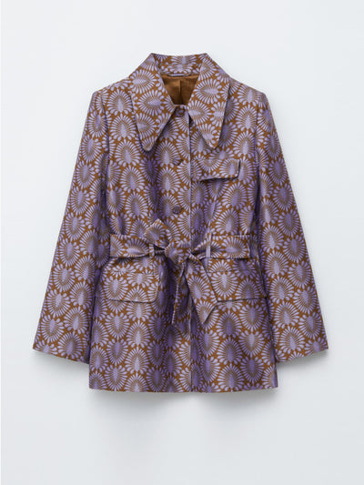 & Other Stories Tie-belt jacquard blazer at Collagerie