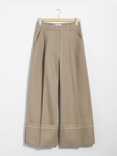 & Other Stories Wide fold-up cuff trousers at Collagerie