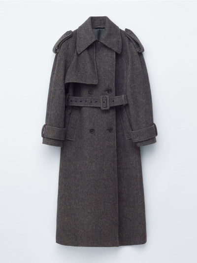 & Other Stories Wool-blend trench coat at Collagerie