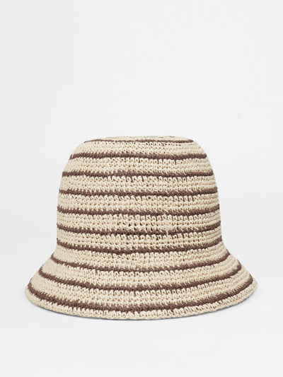 & Other Stories Woven straw bucket hat at Collagerie