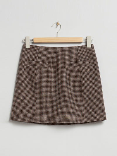 & Other Stories A-Line wool mini skirt at Collagerie