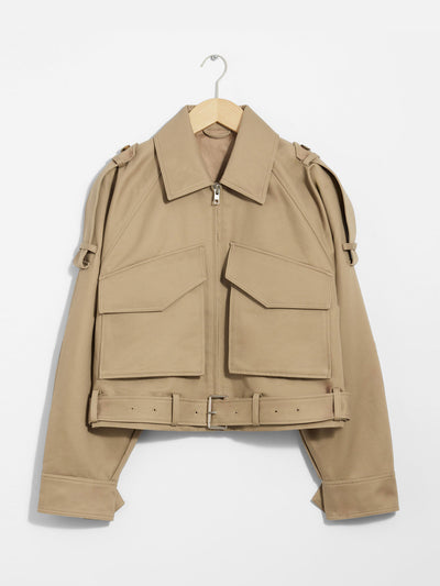 & Other Stories Belted patch-pocket jacket at Collagerie