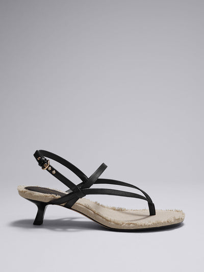 & Other Stories Fringed leather sandals at Collagerie