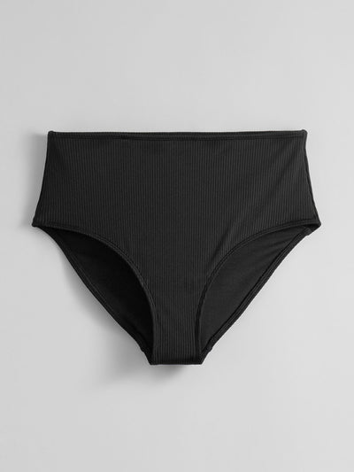 & Other Stories Ribbed high-waist bikini bottoms at Collagerie