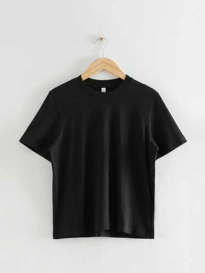 & Other Stories Black cotton t-shirt at Collagerie