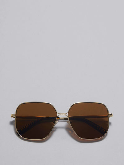 & Other Stories Oversized metal-frame sunglasses at Collagerie