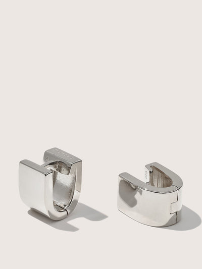 Otiumberg Chunky square huggie earrings at Collagerie