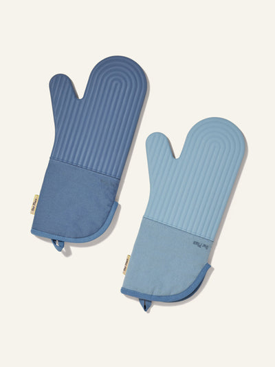 Our Place Blue oven mitts at Collagerie