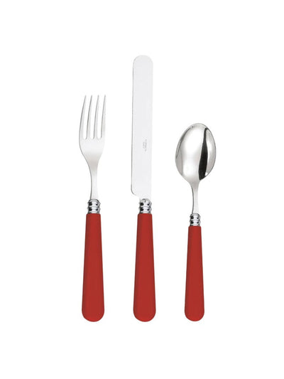 Domenica Marland Red cutlery in stainless steel at Collagerie