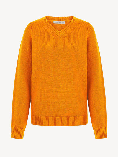 Emilia Wickstead Pace orange knitted jumper at Collagerie