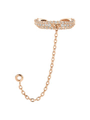 Onda Pavé ear cuff Jewellery & Watches Kimai Rose Gold   - Collagerie