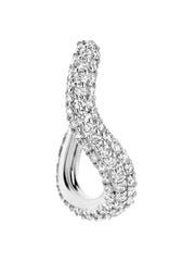 Wavy Pavé hoop Jewellery Kimai White Gold Right  - Collagerie