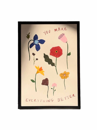 Rose England London 'You Make Everything Better' Limited Edition print at Collagerie