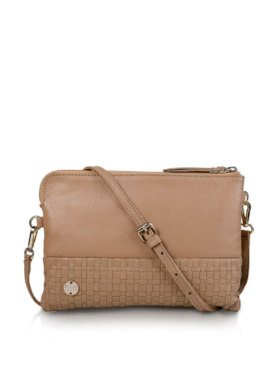 STELAR Caramel Palasari crossbody pouch at Collagerie