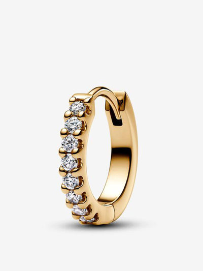 Pandora Era 14k Gold Lab-grown Diamond Single Pavé Hoop Earring at Collagerie