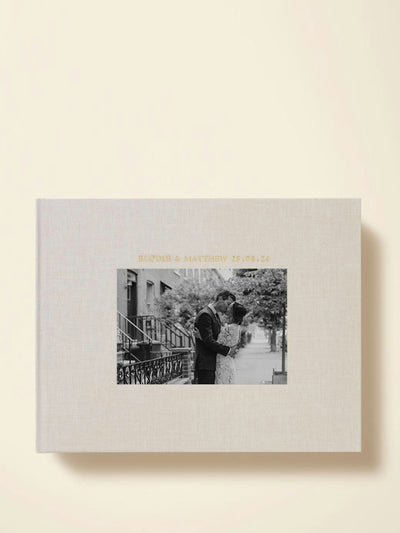 Papier Our Big Day fabric photo book at Collagerie