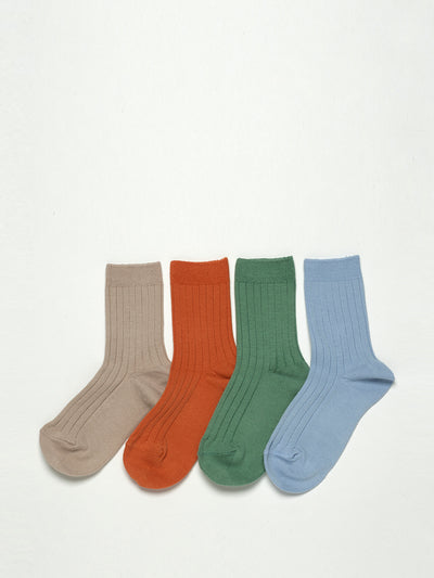 Papouelli Ribbed ankle socks at Collagerie