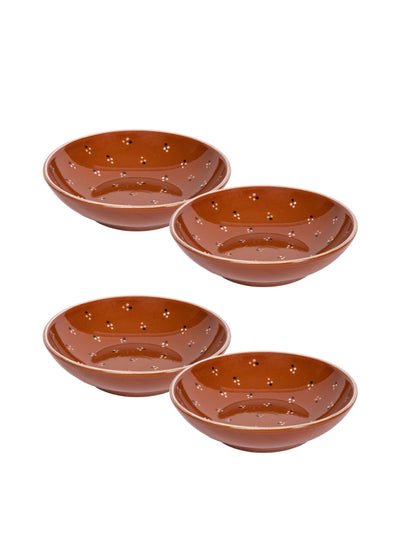 Sharland England Dotty pasta bowls, set of 4 at Collagerie