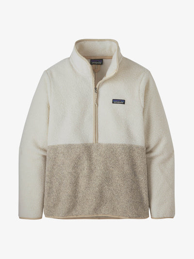 Patagonia White and beige fleece pullover at Collagerie