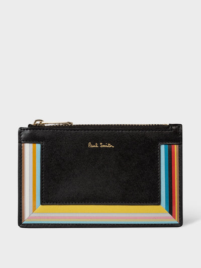 Paul Smith Signature stripe' zip purse at Collagerie