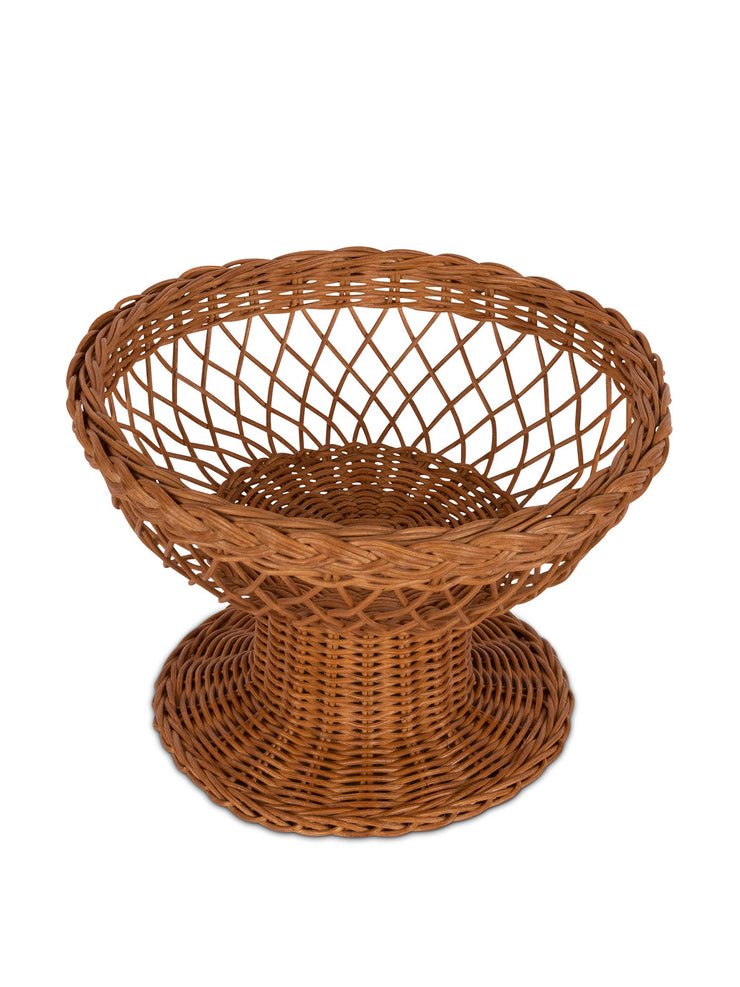 Peche fruit bowl Rattan Sharland England    - Collagerie