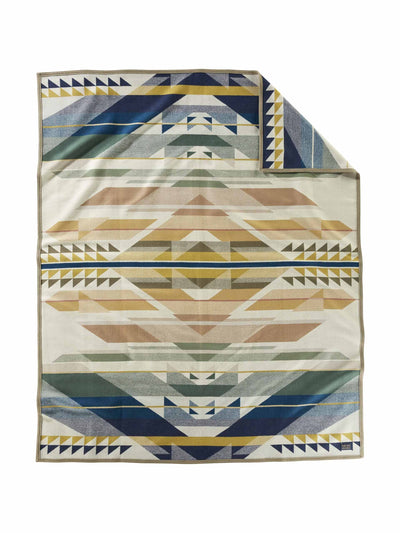 Pendleton Fossil Springs geometric wool-blend blanket at Collagerie