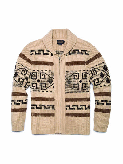 Pendleton Original Westerly sweater in tan/brown at Collagerie