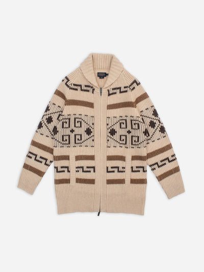 Pendleton Women’s Westerley cardigan in tan and brown at Collagerie