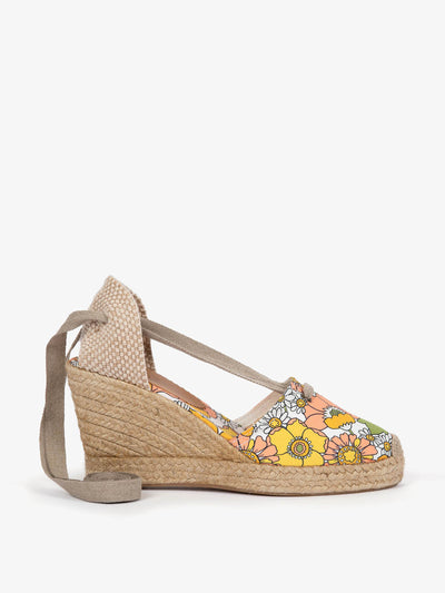 Penelope Chilvers High Valenciana Chelsea floral espadrilles at Collagerie