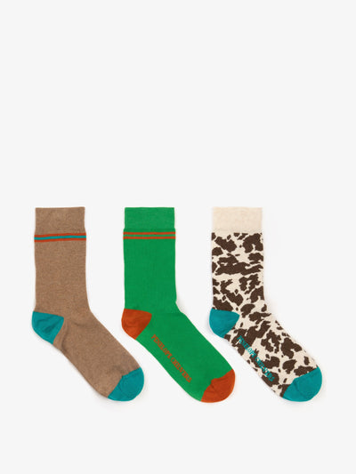 Penelope Chilvers Multicoloured cotton socks (pack of 3) at Collagerie