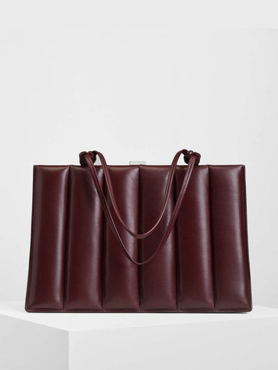 Phoebe Philo Drive bag in oxblood leather at Collagerie