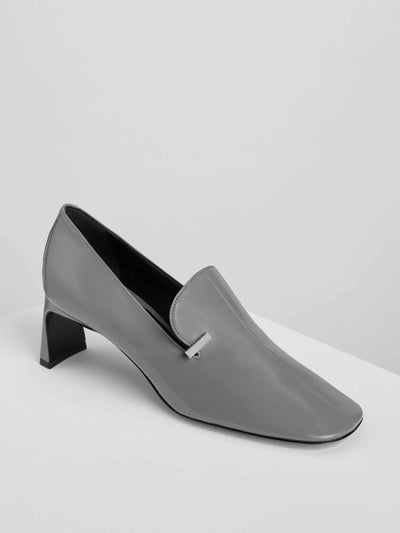 Phoebe Philo Club loafer 60 in cement leather at Collagerie