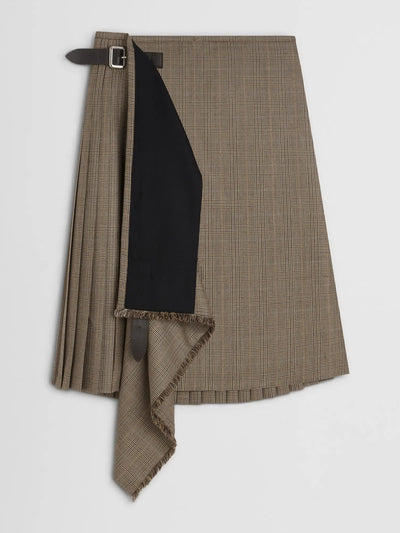 Phoebe Philo Kilt in tobacco wool at Collagerie