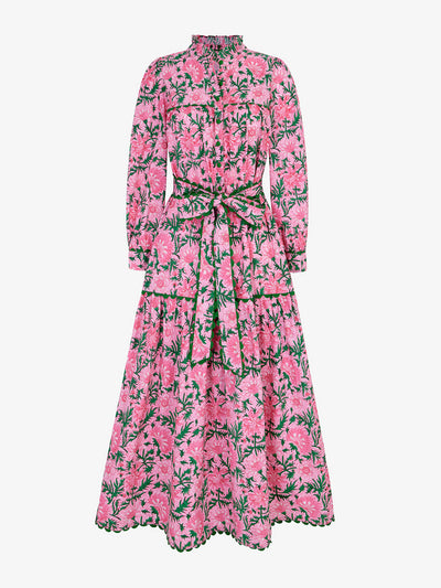 Pink City Prints Bubblegum rose margot dress at Collagerie