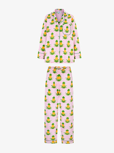 Pink City Prints Candy pineapple pyjama set at Collagerie