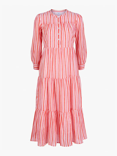 Pink City Prints Candy stripe georgie dress at Collagerie