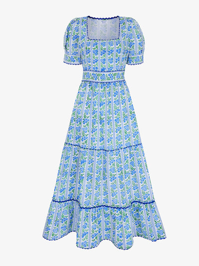 Pink City Prints Cotswolds border Evelyn dress at Collagerie