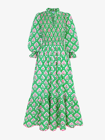 Pink City Prints Emerald trellis izzy dress at Collagerie