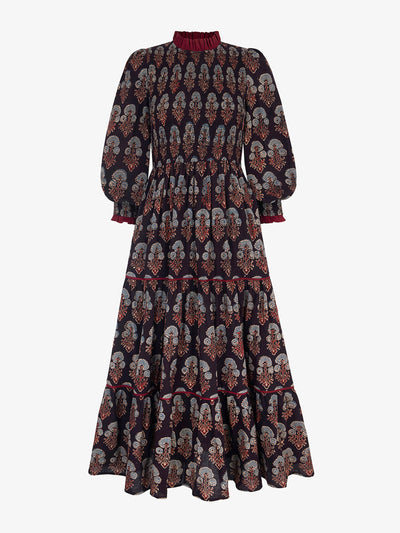 Pink City Prints Frost buta Isabel dress at Collagerie