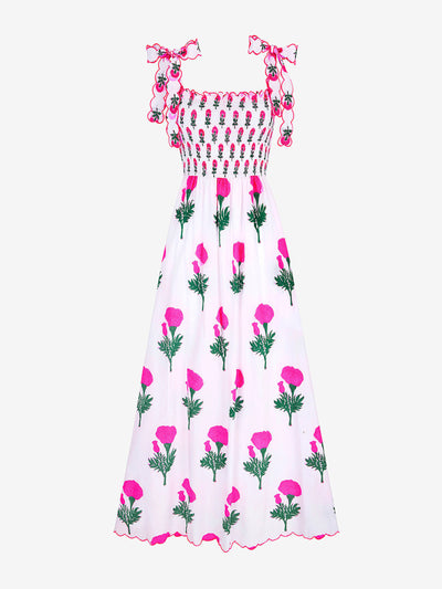 Pink City Prints Neon marigold ellie dress at Collagerie