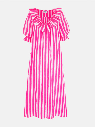 Pink City Prints Neon stripe ava dress at Collagerie