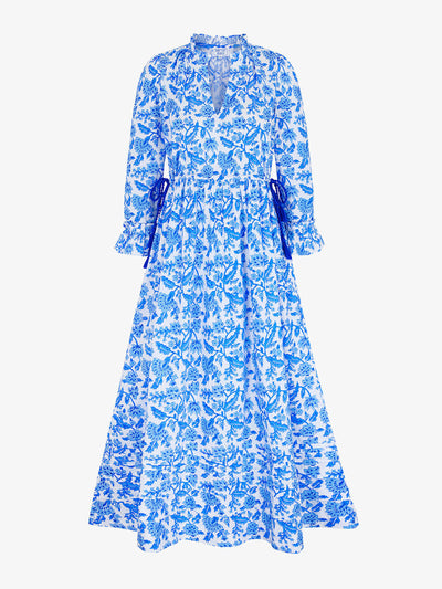 Pink City Prints Ocean jaal amelia dress at Collagerie
