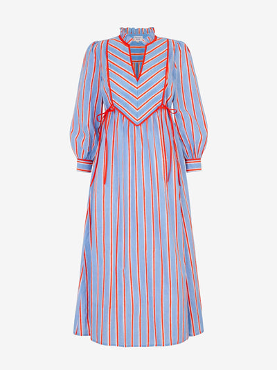 Pink City Prints Poets stripe elma kaftan at Collagerie