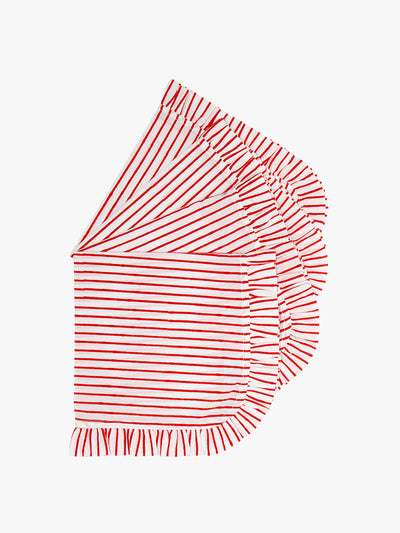 Pink City Prints Cherry stripe napkins (set of 4) at Collagerie