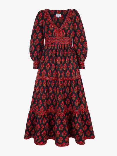 Pink City Prints Ruby buta Alicia dress at Collagerie