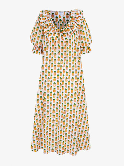 Pink City Prints Sunshine pineapple ava dress at Collagerie