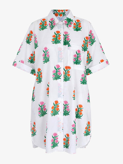 Pink City Prints Tropical tulip Cally dress at Collagerie