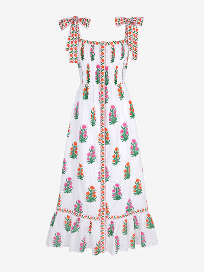 Pink City Prints Tropical tulip Elena dress at Collagerie