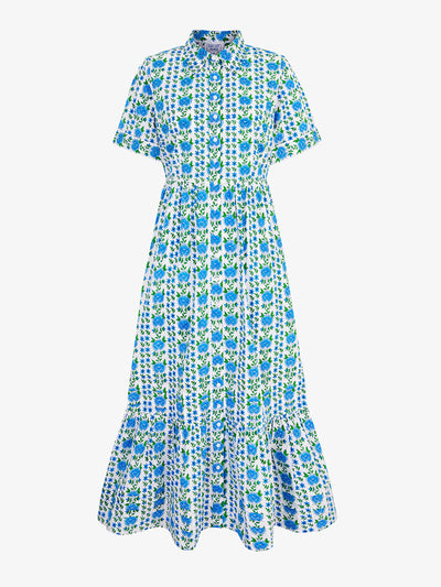Pink City Prints Vintage border maddy dress at Collagerie